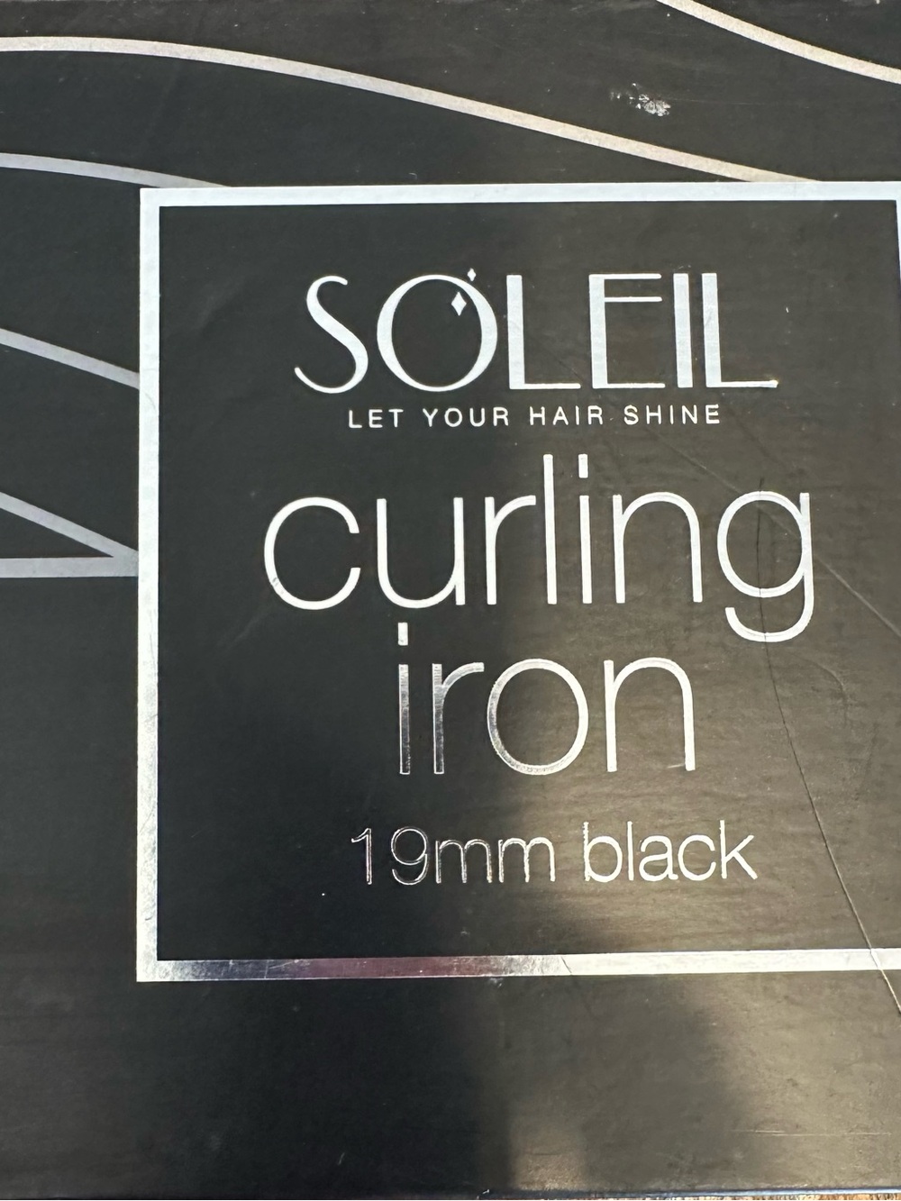 19mm Black Curling Iron -